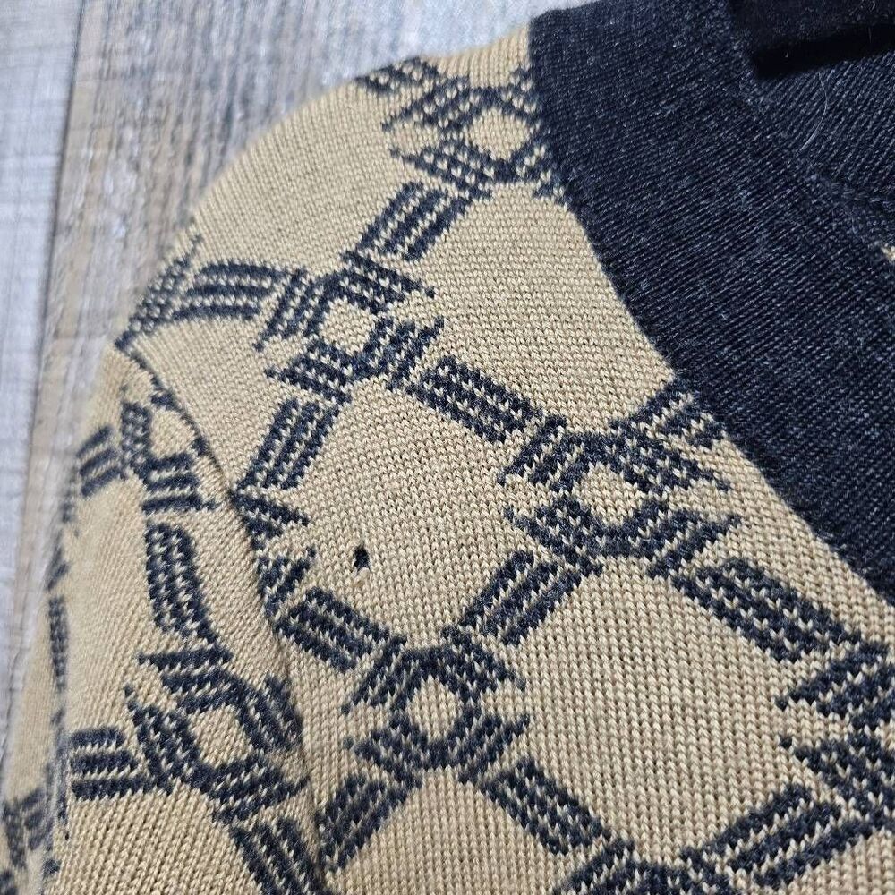 Pendleton Tan And Black Diamond Lattice Woven Mer… - image 2